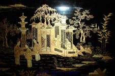 Chinese Lacquer Sewing Cabinet
